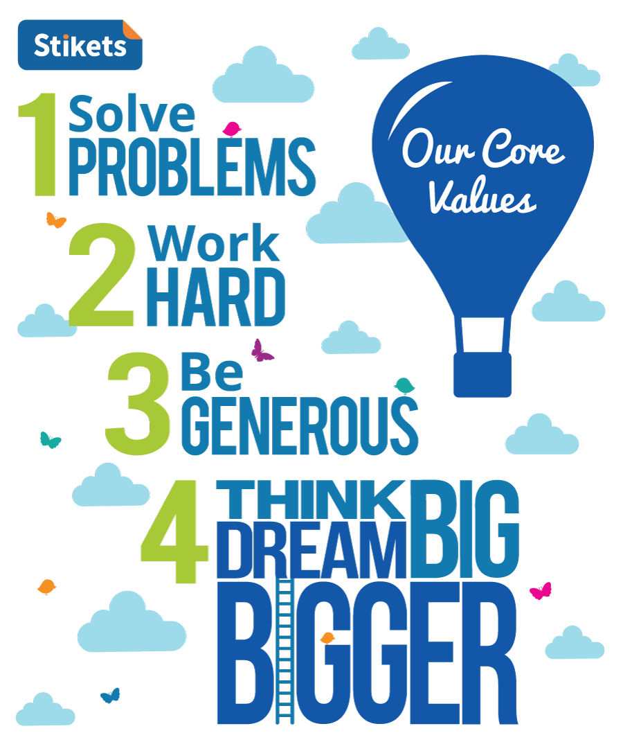 Stikets Core Values